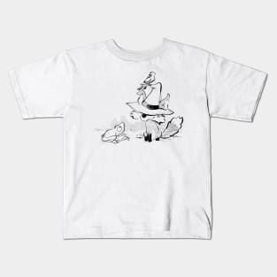 Fox in a hat Kids T-Shirt